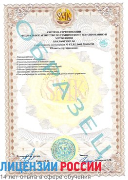 Образец сертификата соответствия (приложение) Рудня Сертификат ISO 14001